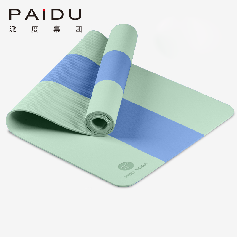 Eco-Friendly Stripe TPE Yoga Mat Bulk - Sustainable Practice, Stylish Design | Paidu Supplier