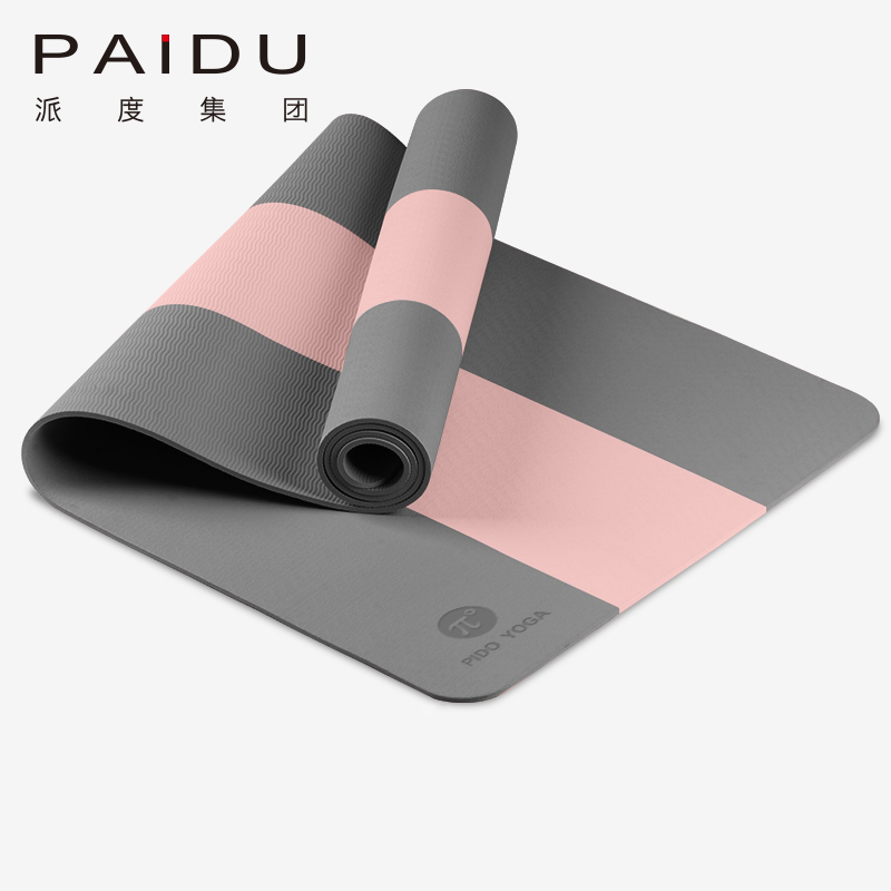 Classic 183*61cm TPE Color Matching Yoga Mat Manufacturer | Paidu Supplier