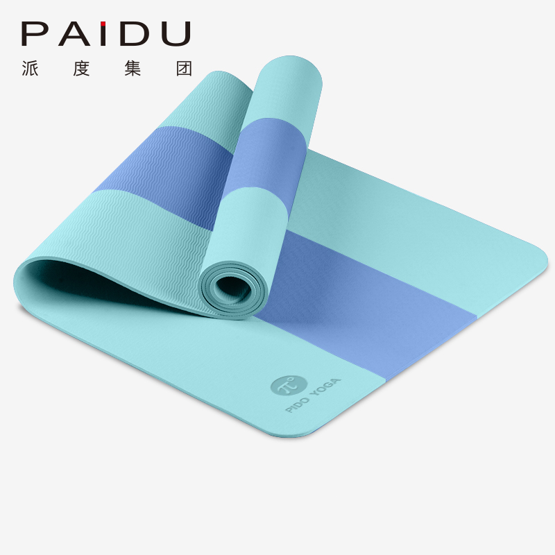 Color Stripe TPE Yoga Mat Manufacturer - Quality Mats with Striking Designs | Paidu Supplier