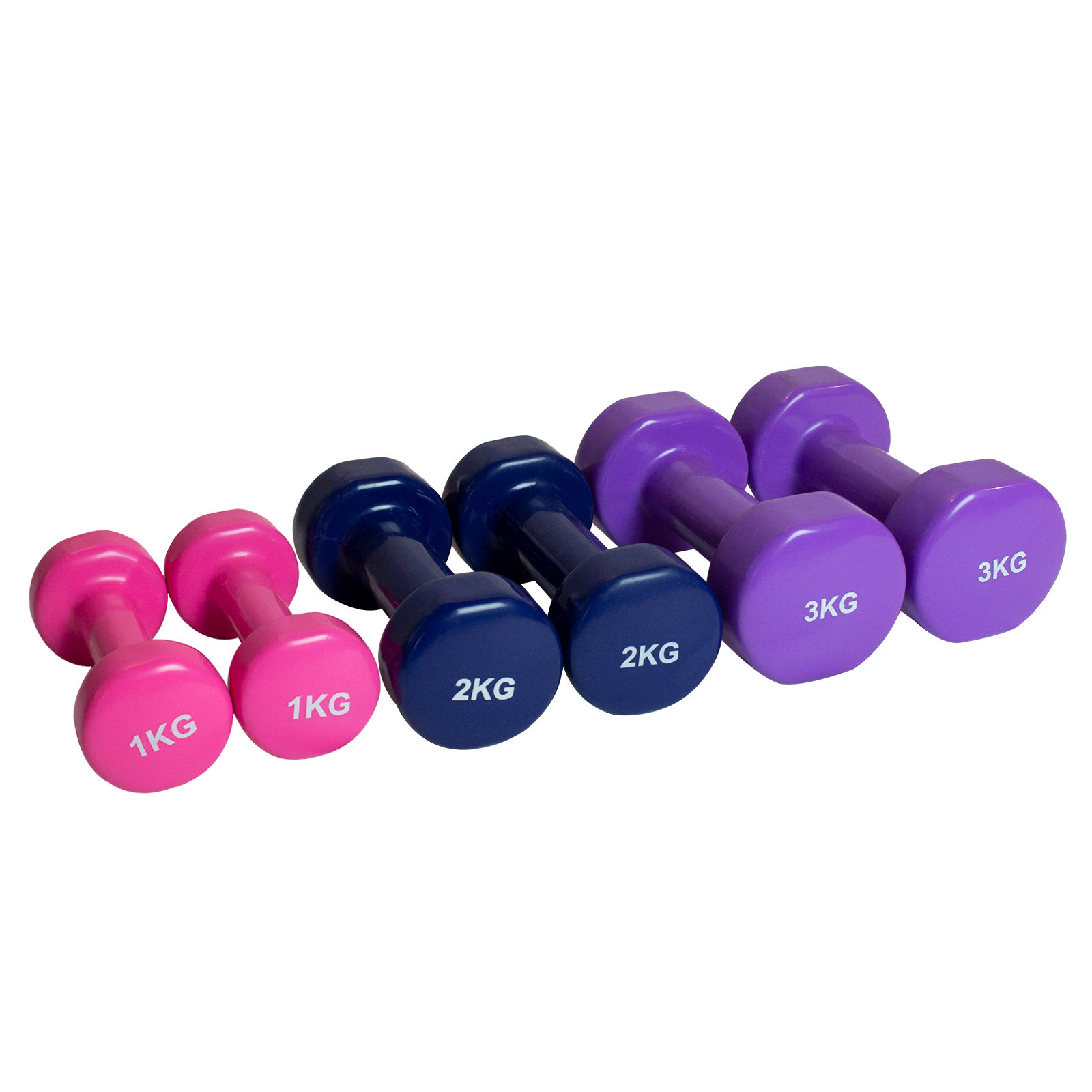 Glossy Dip Plastic Dumbbell Set Colorful Lady Fitness Home Solid Iron Small Dumbbell Strength Training Equipment - Paidu Group