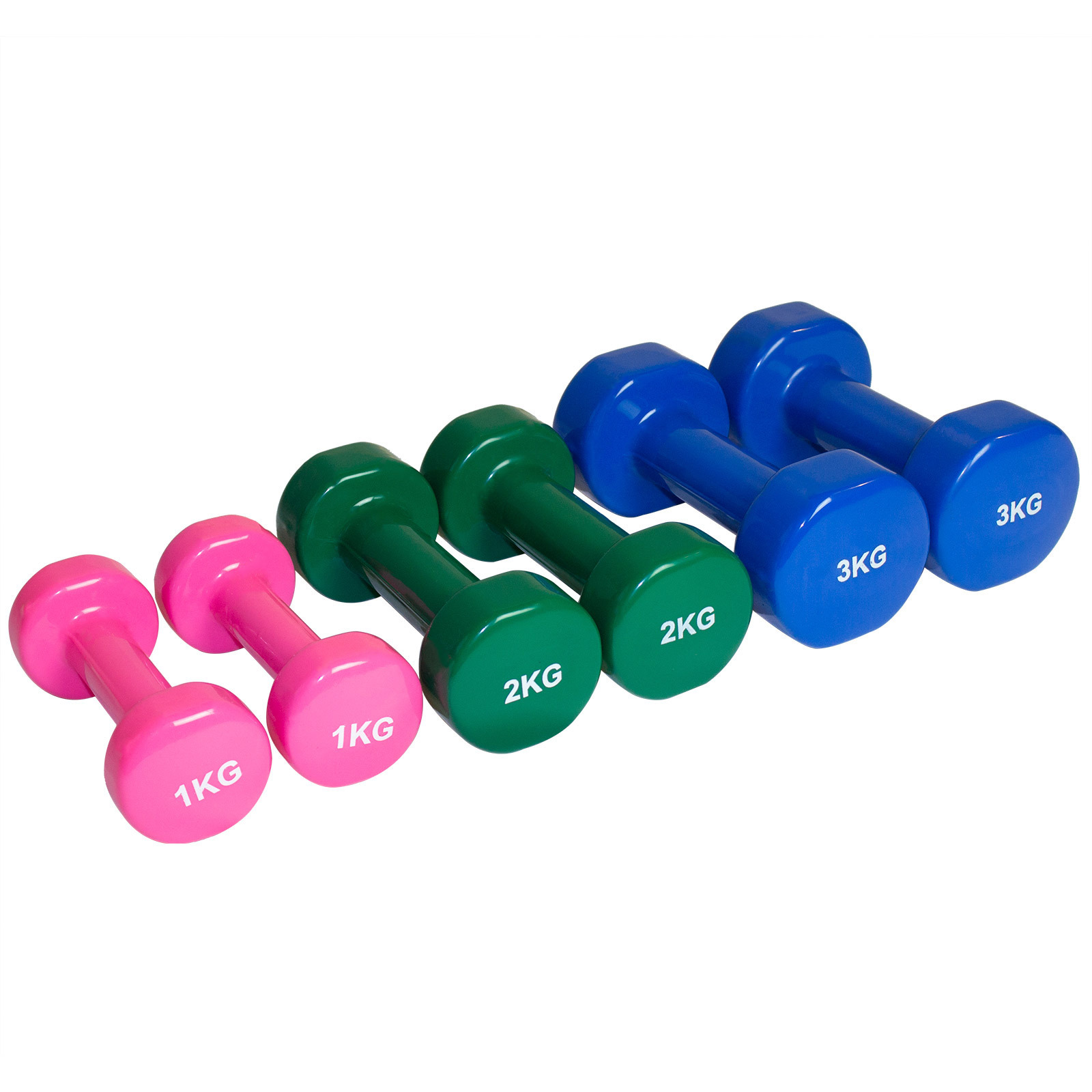 Glossy Dip Plastic Dumbbell Set Colorful Lady Fitness Home Solid Iron Small Dumbbell Strength Training Equipment - Paidu Group