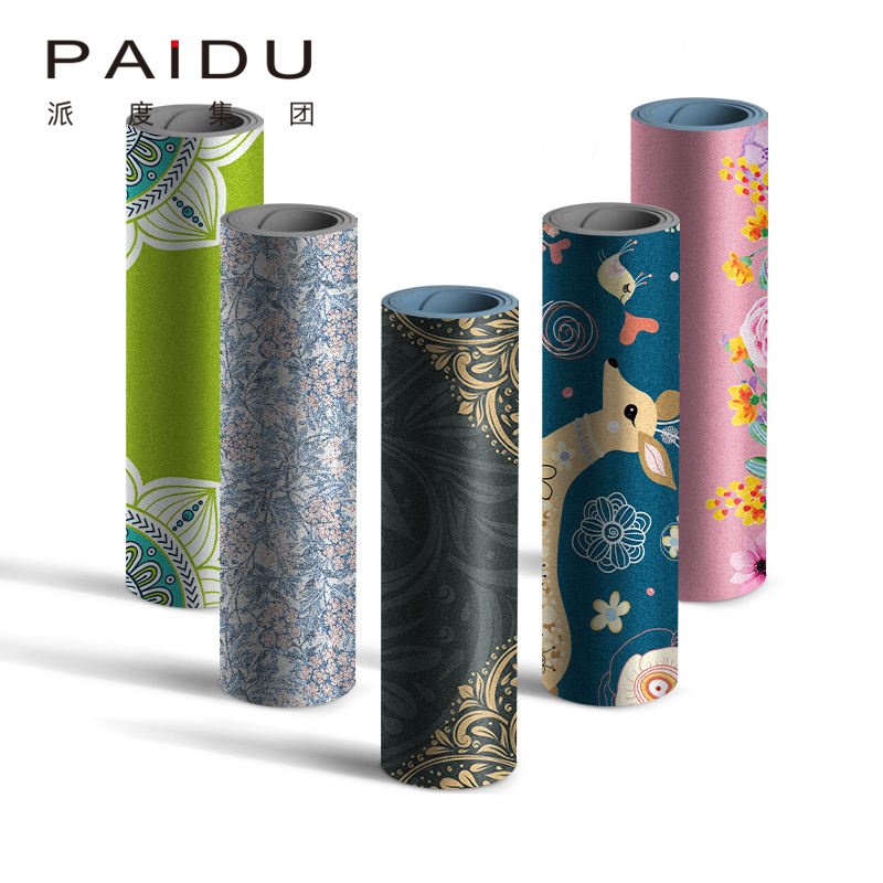 Paidu Manufacturer High Quality Oem&Odm Suede Tpe Printing Yoga Mat Manufacturer