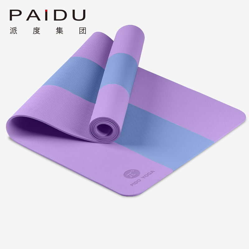 Eco-Friendly Stripe TPE Yoga Mat Bulk - Sustainable Practice, Stylish Design | Paidu Supplier
