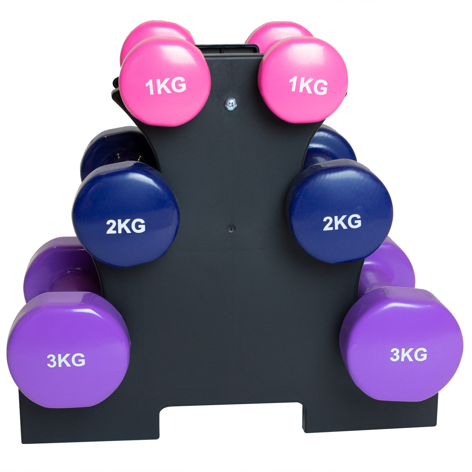 Glossy Dip Plastic Dumbbell Set Colorful Lady Fitness Home Solid Iron Small Dumbbell Strength Training Equipment - Paidu Group