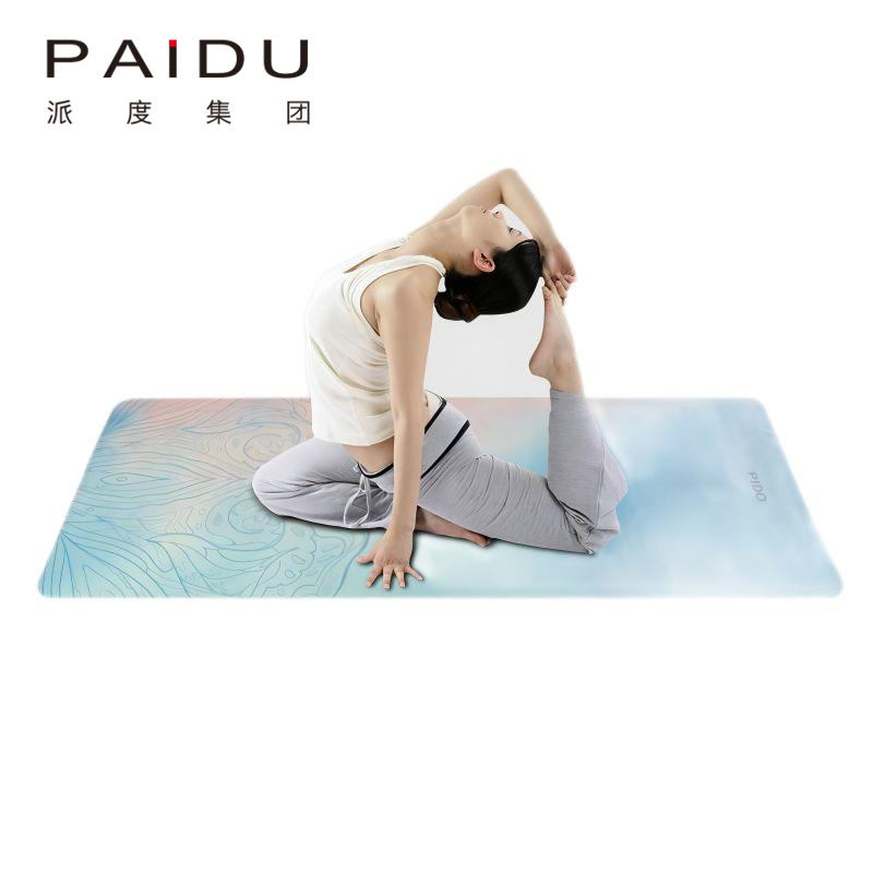 Colorful 6mm Suede Rubber Printing Yoga Mat - Vibrant Custom Mats for Your Practice