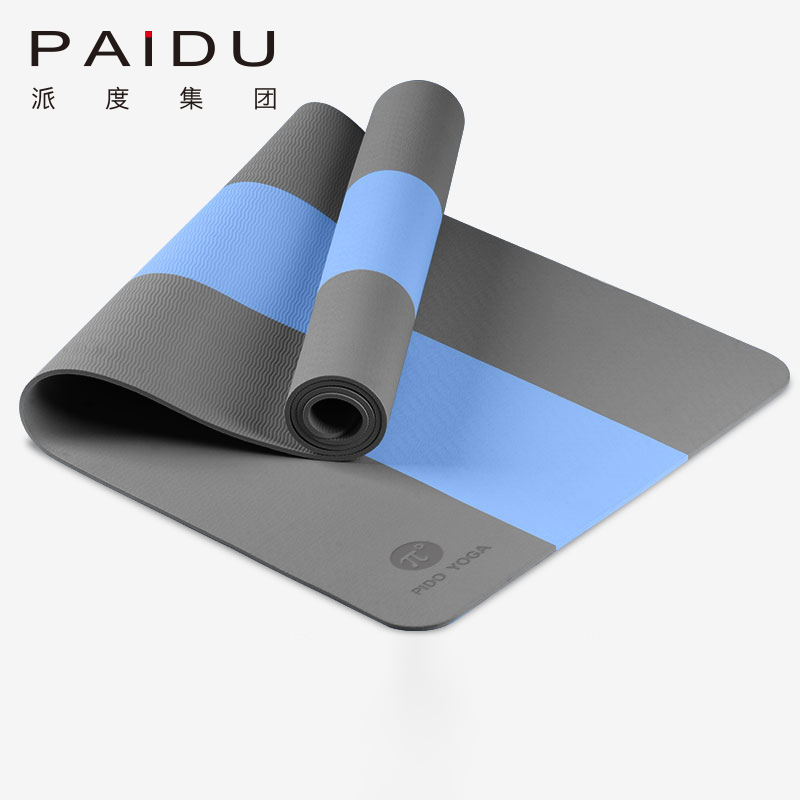 Classic 183*61cm TPE Color Matching Yoga Mat Manufacturer | Paidu Supplier