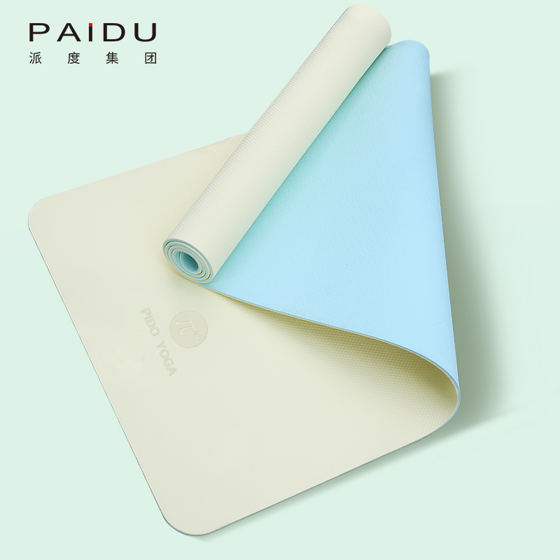 Paidu Manufacturer Customized Quality High Elastic Tpe Double Color 6mm Yoga Mat Manufacturers | Paidu