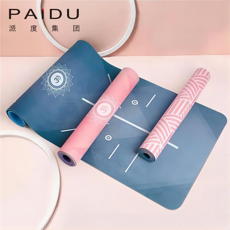 Paidu Manufacturer Quality Exquisite Cheap Suede Tpe Folding Yoga Mat