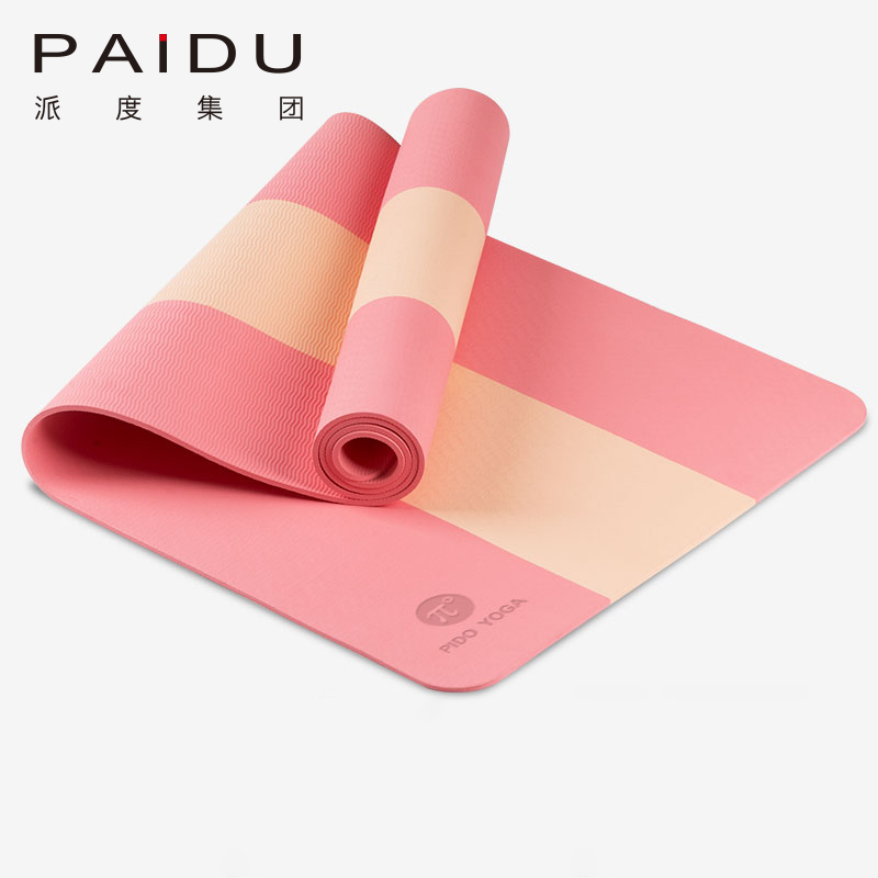 183*61cm TPE Color Matching Yoga Mat Wholesale Manufacturer | Paidu Supplier