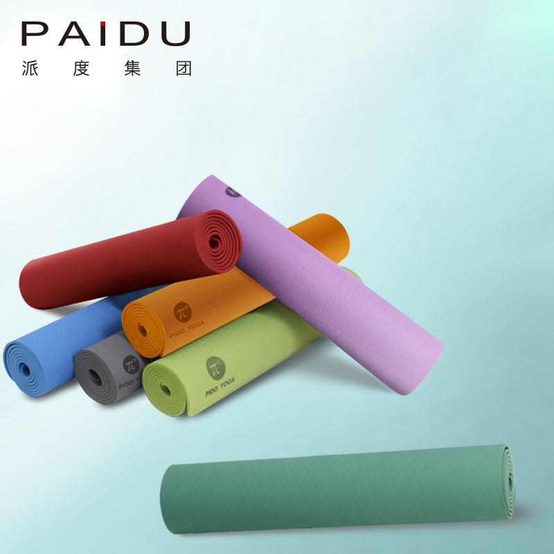 Affordable 6mm Single-color TPE Yoga Mats Bulk - Eco-friendly | Paidu Supplier