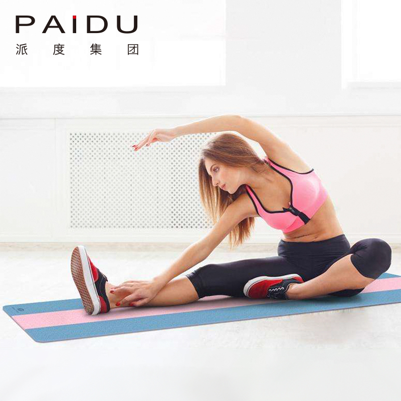 Custom TPE Stripe Yoga Mat - Personalized Style for Your Practice | Paidu Supplier