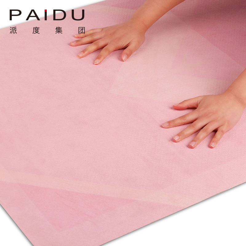 Paidu Manufacturer Quality Exquisite Cheap Suede Tpe Folding Yoga Mat