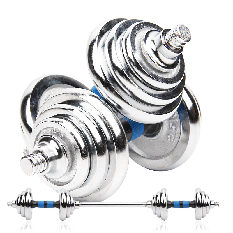 Adjustable Electroplated Dumbbell Fitness Home Barbell 10-40 Kg Fitness Weight Equipment - Paidu Group