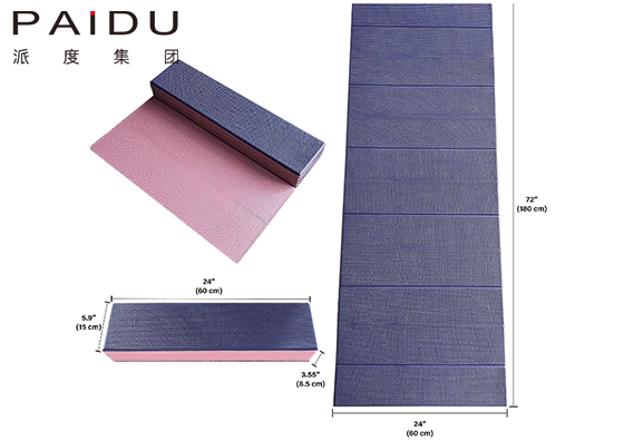 12-Fold High Rebound Tpe Folding Mat Customized Manufacturers - Paidu Supplies