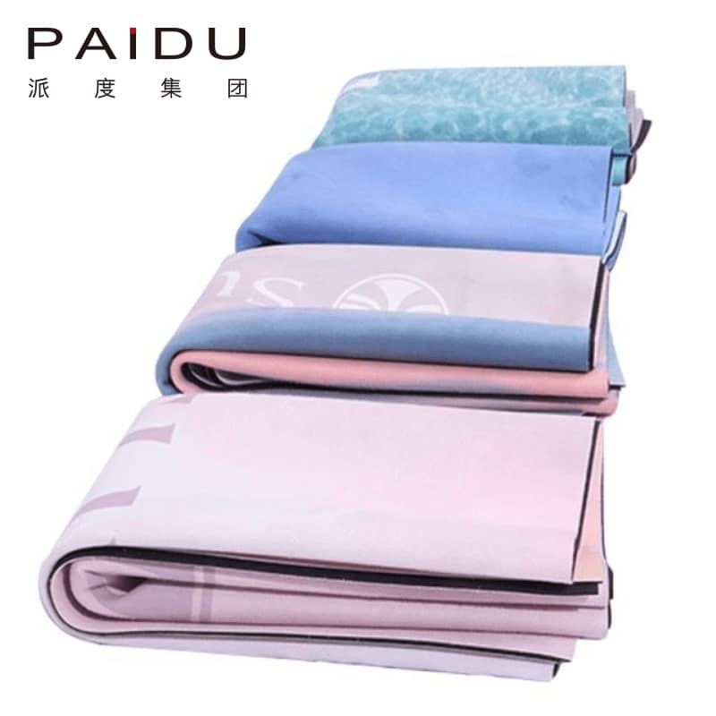 Wholesale OEM&ODM Suede Rubber Folding Yoga Mat Manufacturer | Paidu Supplier
