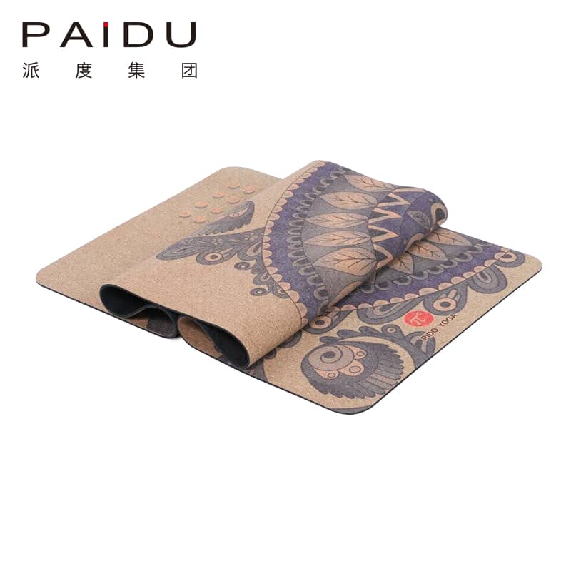 Premium Quality Cork Rubber Printing Yoga Mat Manufacturer | Paidu Supplier