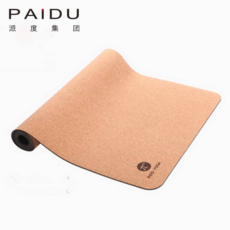 Comfortable and Eco-Conscious 5mm Cork Rubber Yoga Mat Bulk | Paidu Supplier