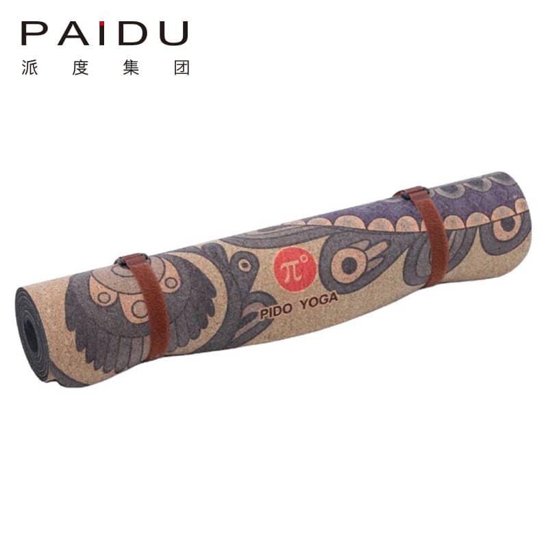 Custom Eco-Friendly Cork Printing Yoga Mat Bulk Manufacturer | Paidu Supplier