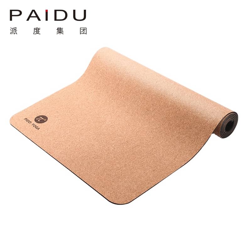 Cheap Quality 5mm Wholesale Cork Rubber Yoga Mat Manufacturer | Paidu Supplier