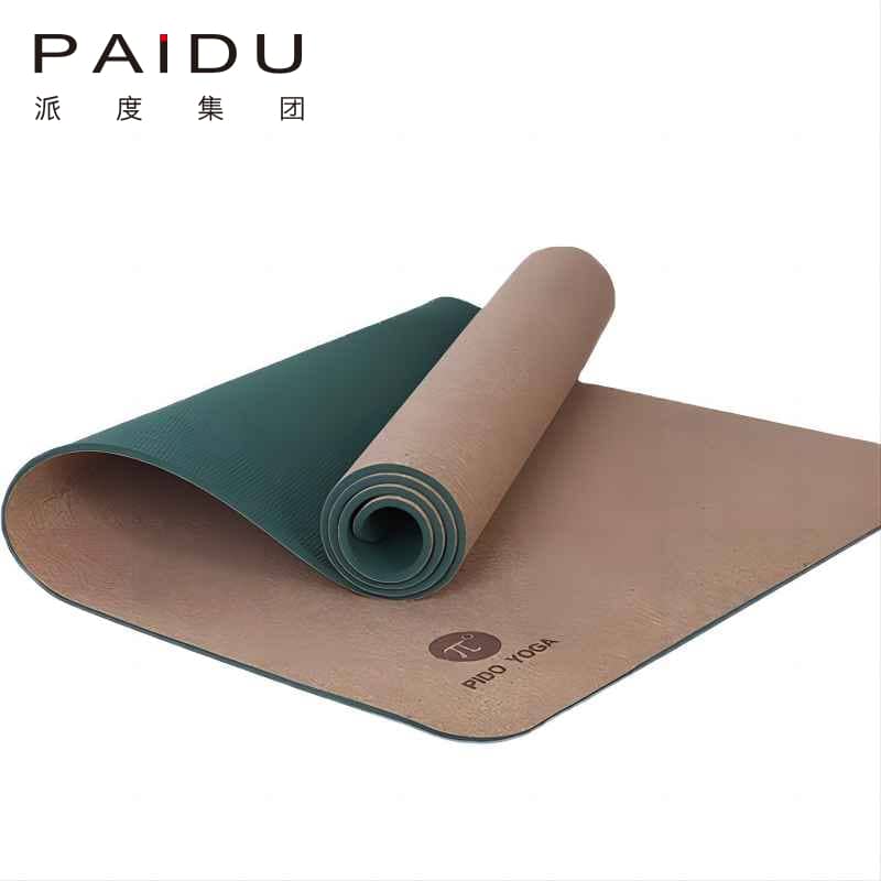 Premium Quality Green Cork TPE Yoga Mat Manufacturer | Paidu Supplier