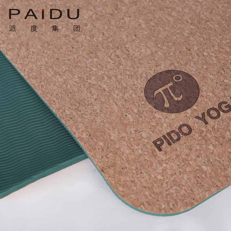 Premium Quality Green Cork TPE Yoga Mat Manufacturer | Paidu Supplier