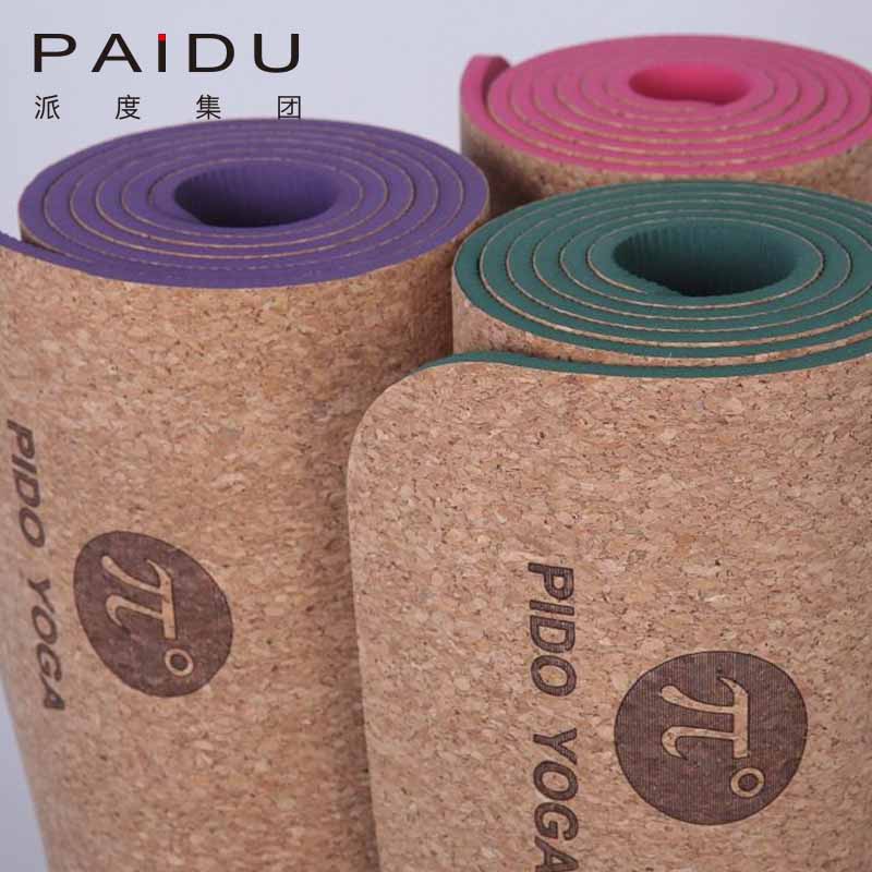 High Quality Purple Cork TPE Yoga Mats Bulk - Durable and Affordable | Paidu Supplier