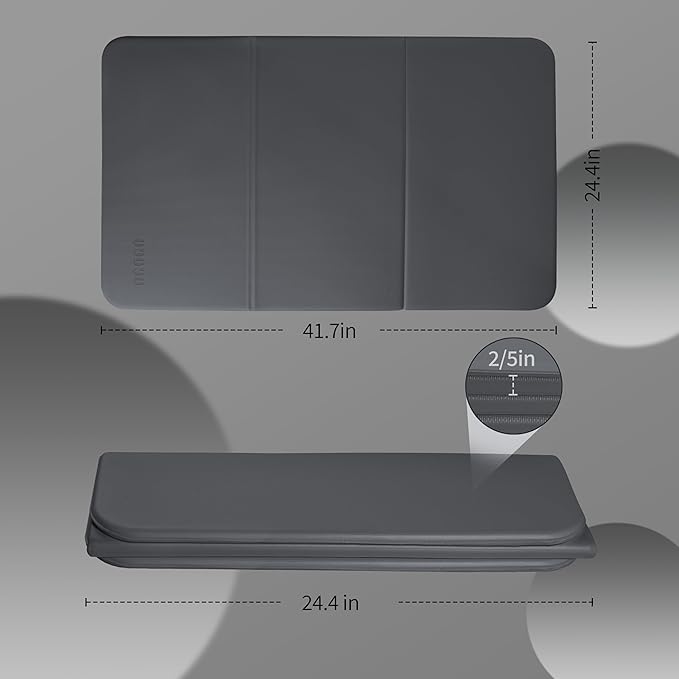 OGOGO Kids Yoga Mat Extra Thick 2/5 Inches,Portable Folding Exercise Mat(41.7