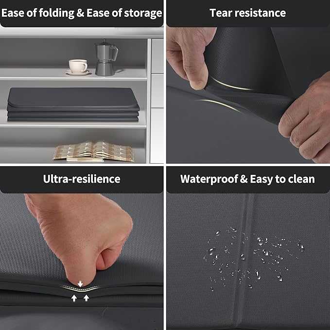 OGOGO Kids Yoga Mat Extra Thick 2/5 Inches,Portable Folding Exercise Mat(41.7