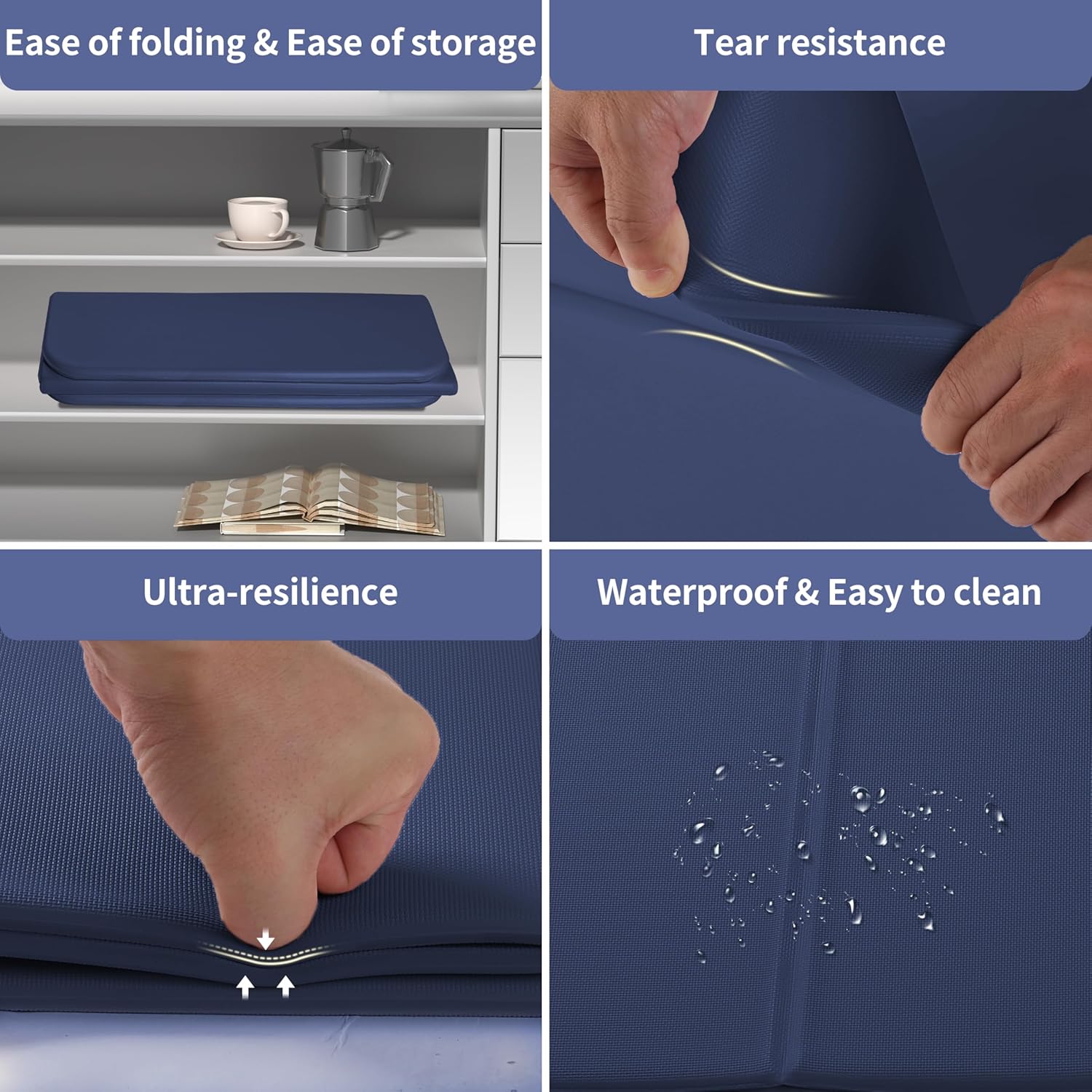 OGOGO Kids Yoga Mat Extra Thick 2/5 Inches,Portable Folding Exercise Mat(41.7