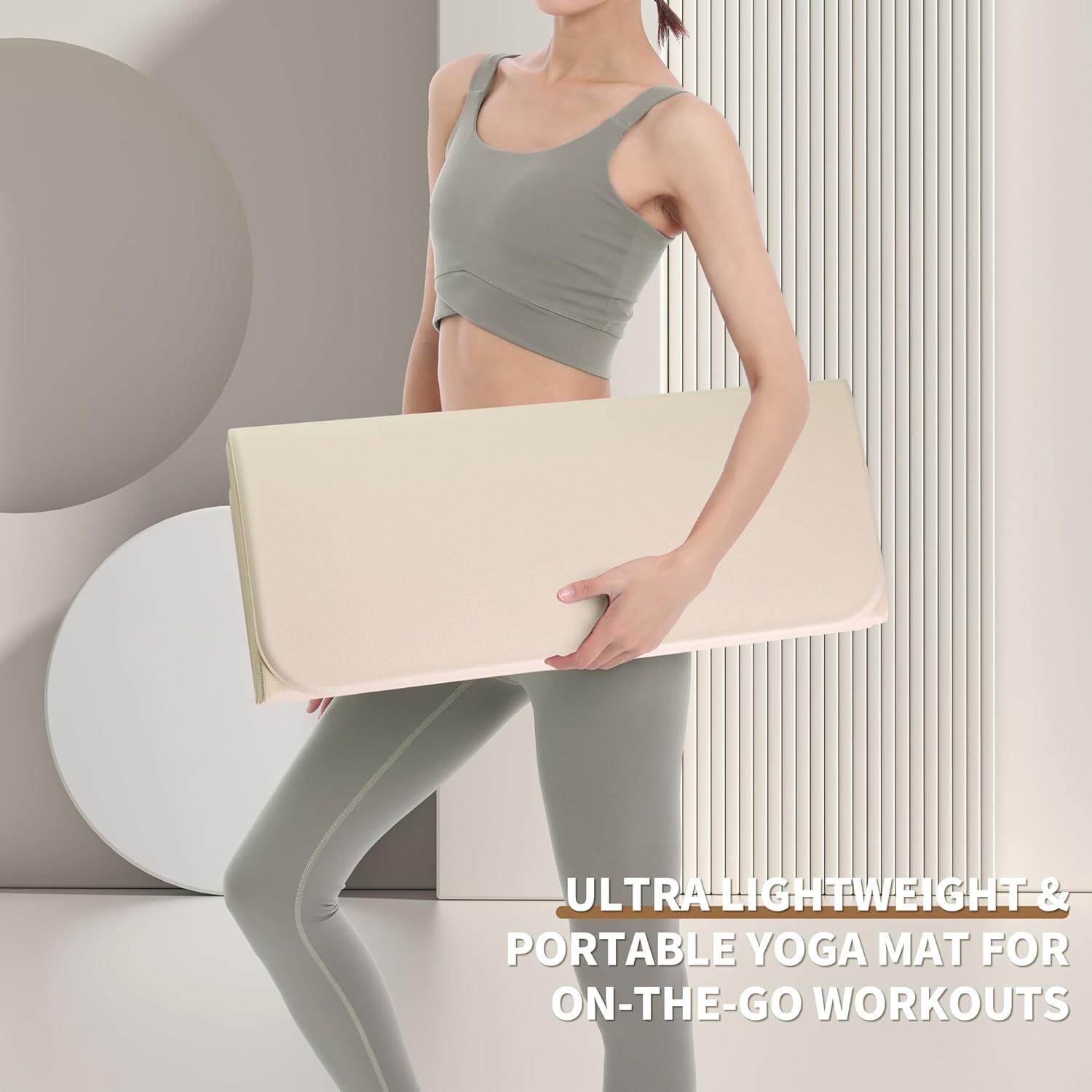 OGOGO Kids Yoga Mat Extra Thick 2/5 Inches,Portable Folding Exercise Mat(41.7