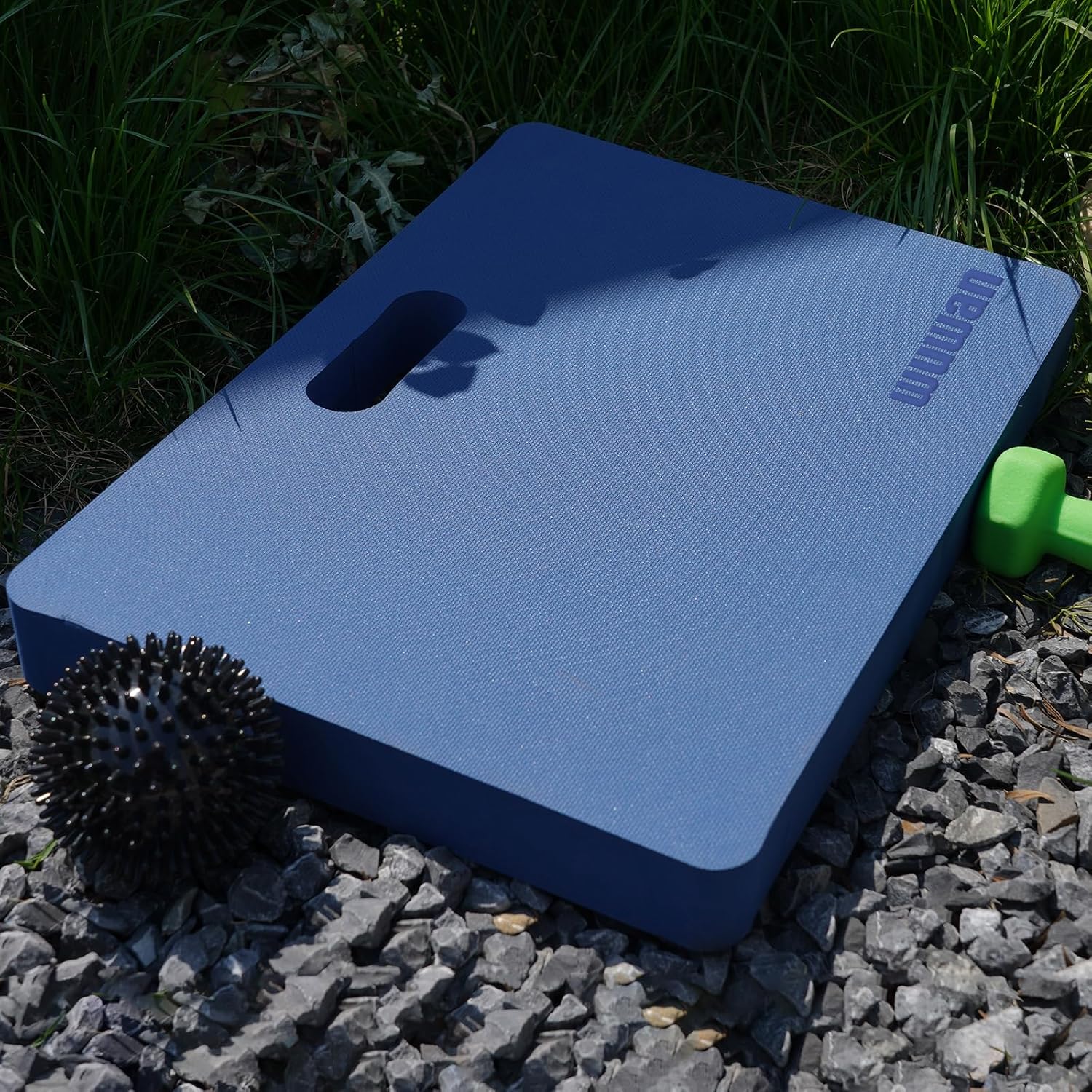 Yoga kneeling mat, 1.5in Thick,Knee Push-ups, Plank Support & Yoga Elbows/Knees Mat Provides Cushion for Kneeling & Elbows Blue