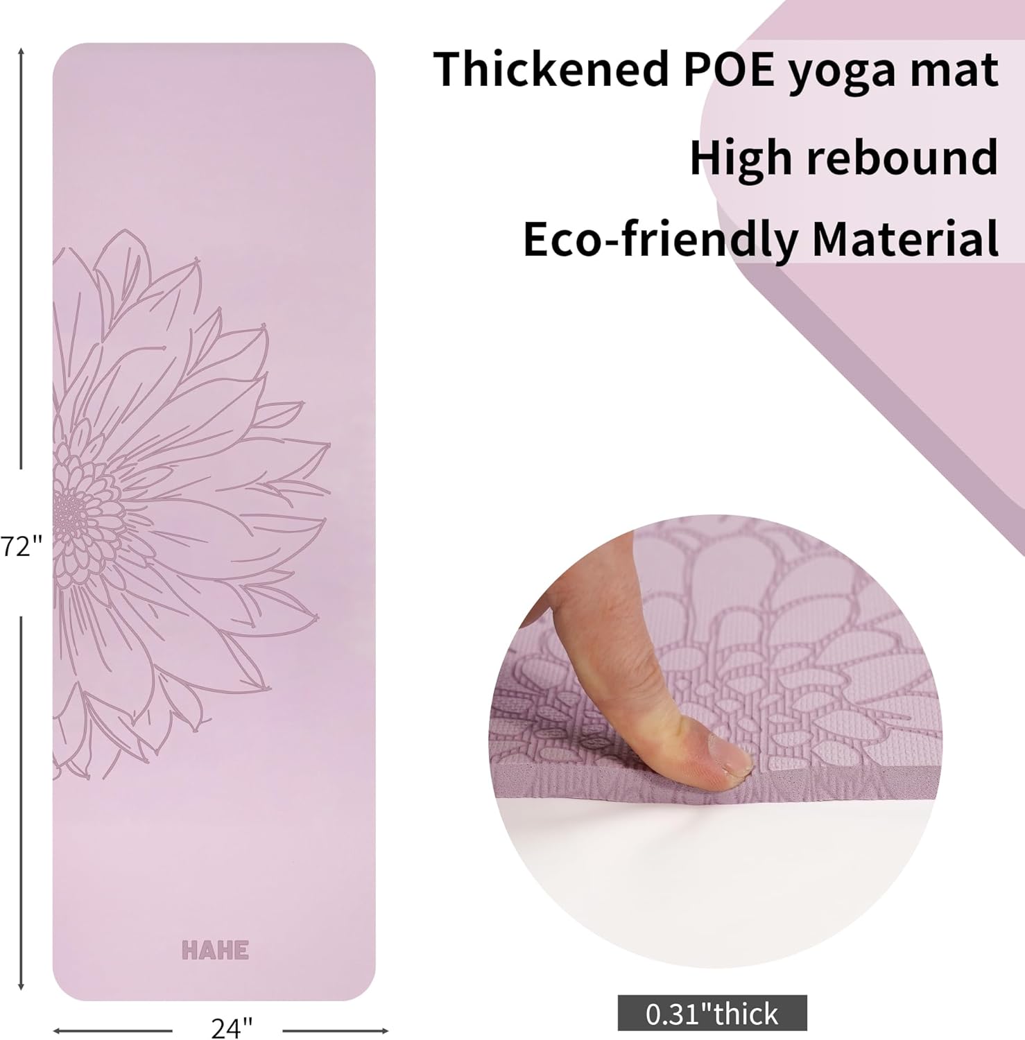 Yoga Mat Thick (8MM,1/3
