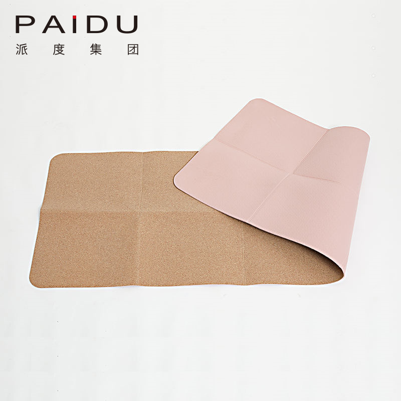 Paidu Manufacturer Quality Wholesale Oem&Odm Cork Tpe Folding Yoga Mat Manufacturer