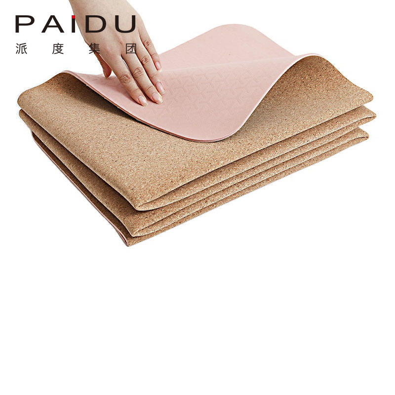 Premium Bulk Cork TPE Folding Yoga Mats for Sale - Portable & Eco-Friendly