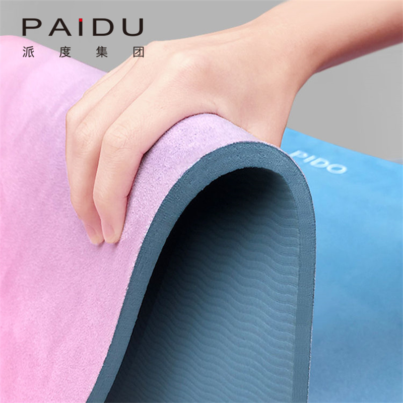Paidu Manufacturer Quality Wholesale 8Mm Suede Tpe Printing Yoga Mat For Yoga Manufacturer | Paidu