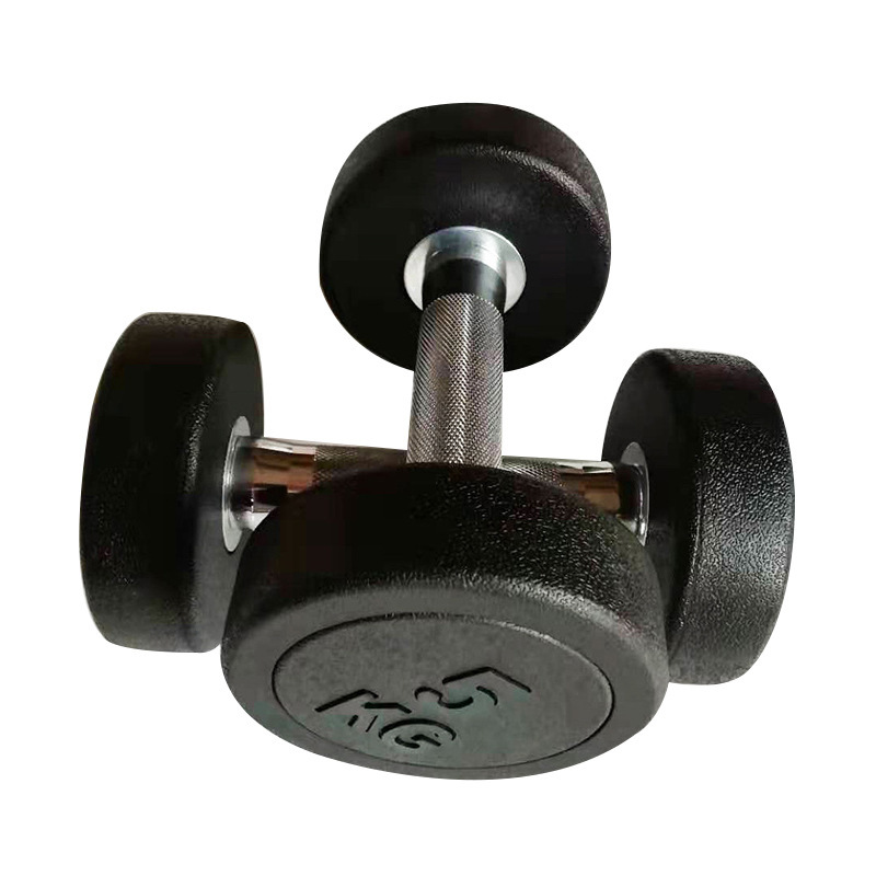 Round Head Dumbbell Cast Iron Men's Fitness Equipment Can Be Wholesale Multi-Weight Natural Rubber -Paidu Group