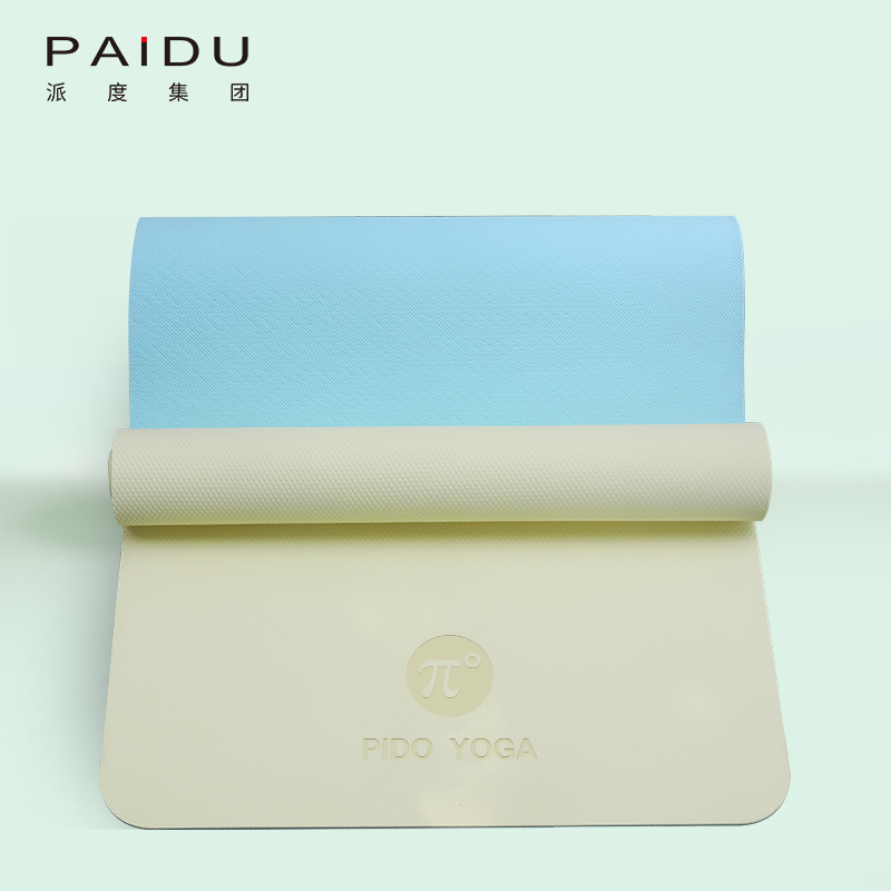 Customized Quality High Elastic Tpe Double Color 6mm Yoga Mat Manufacturers - Paidu Supplies