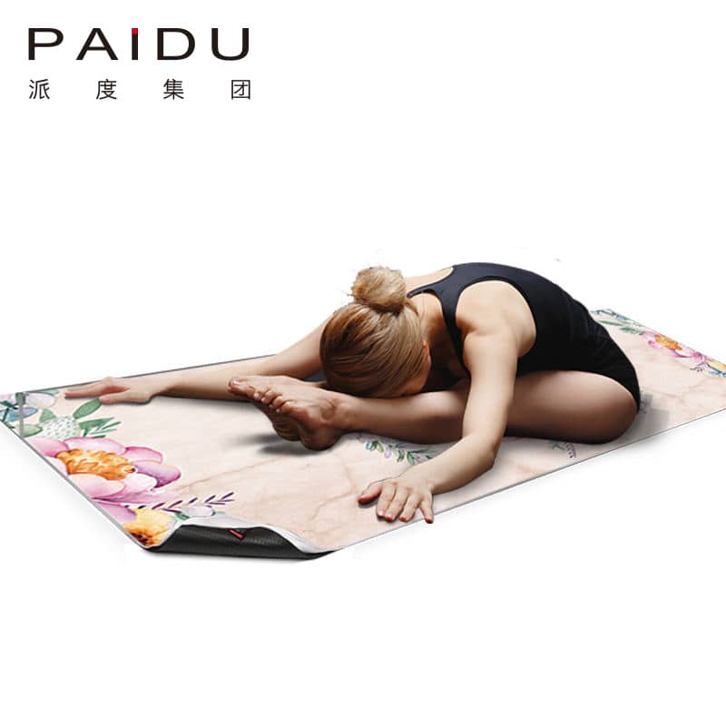 Colorful Suede Rubber Printing Yoga Mat Wholesale Manufacturer | Paidu Supplier