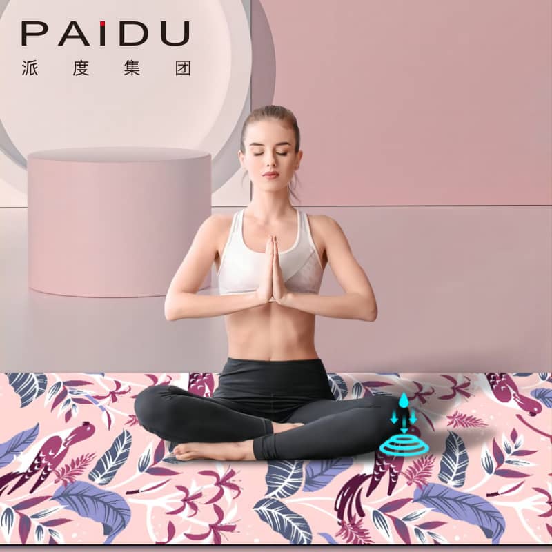 Colorful Suede Rubber Printing Yoga Mat Wholesale Manufacturer | Paidu Supplier
