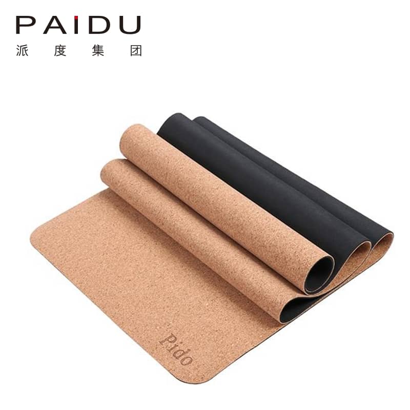 Comfortable and Eco-Conscious 5mm Cork Rubber Yoga Mat Bulk | Paidu Supplier