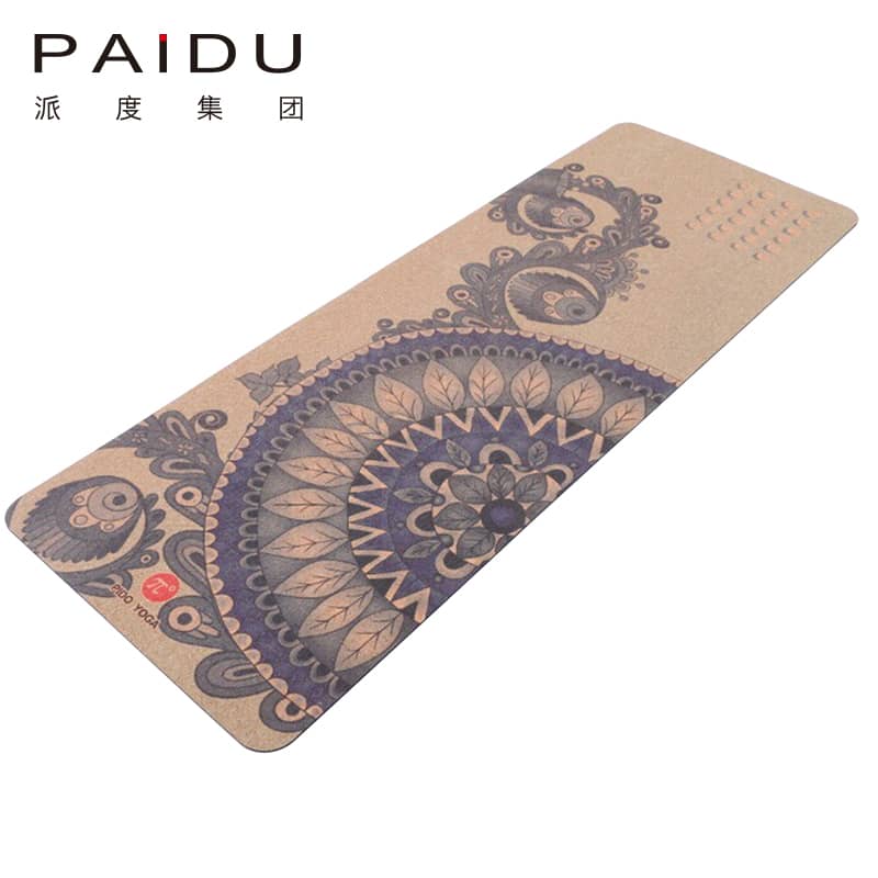 Custom Cork Rubber Yoga Mat - Personalized Yoga Experience | Paidu Supplier