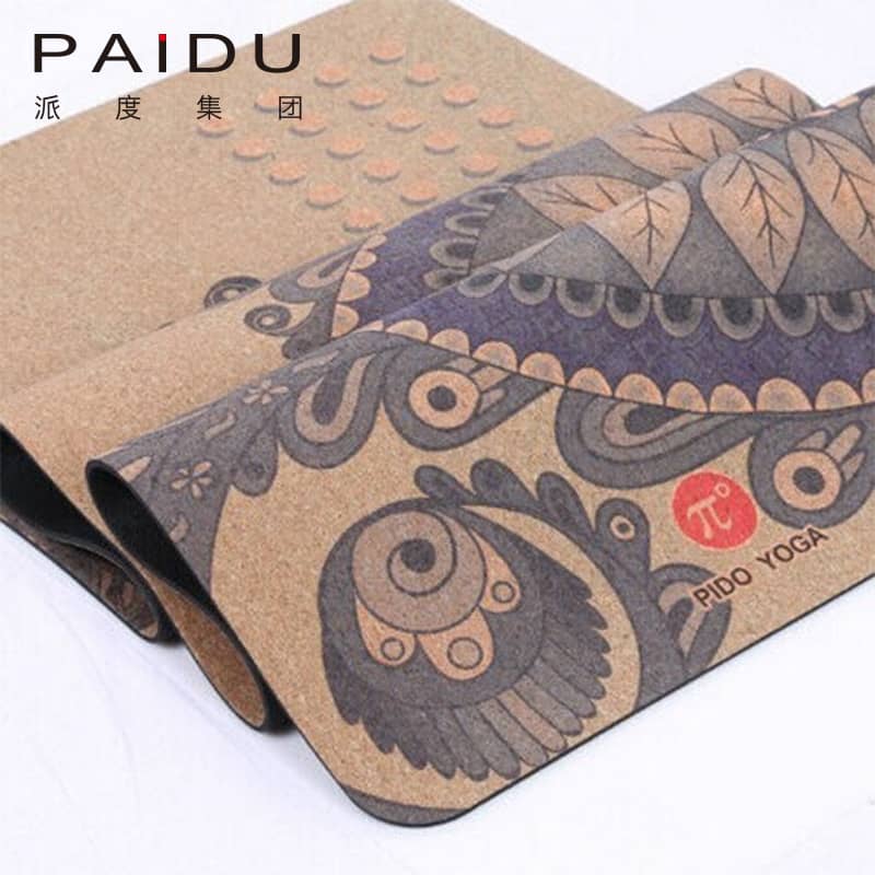 Custom Cork Rubber Yoga Mat - Personalized Yoga Experience | Paidu Supplier