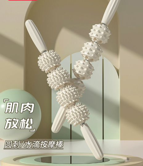 OGOGO Wolf Tooth Massage Roller for Leg Muscle Relaxation and Slimming