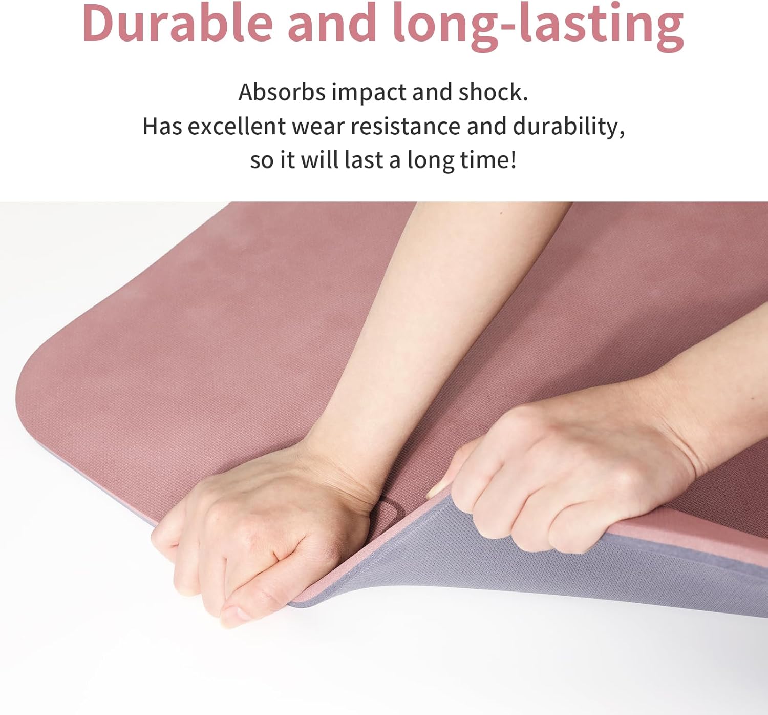 PAIDU Yoga Mat Non Slip Anti-tear,extra thick High Resiliency Professional POE Yoga Mats for Women Men Kids,70